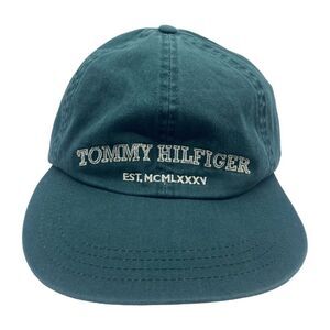 Tommy Hilfiger Hat Adult OSFM Green MCMLXXXV 1985 Cap